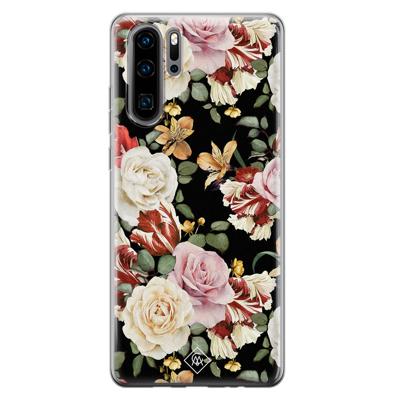 Huawei P30 Pro siliconen hoesje - Flowerpower
