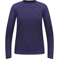 Odlo Essential Naadloze Longsleeve Loopkleding Loopshirt Eclipse Melange - donkerblauw, XL