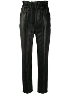 Philosophy Di Lorenzo Serafini pantalon slim en cuir artificiel - Noir