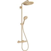 Hansgrohe Croma select Select Regendoucheset - thermostaat - air 1jet - EcoSmart - croma 280 hoofddouche - handdouche 3 standen - brushed bronze 26890140 - thumbnail