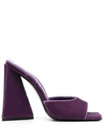 The Attico mules Devon 115 mm en velours - Violet - thumbnail