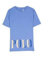 Ralph Lauren Kids t-shirt à logo imprimé - Bleu