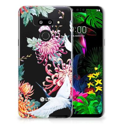 LG G8 Thinq TPU Hoesje Bird Flowers LG G8 Thinq TPU Hoesje Bird Flowers