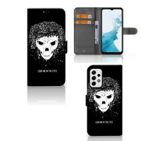 Telefoonhoesje met Naam Samsung Galaxy A23 Skull Hair