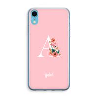 Pink Bouquet: iPhone XR Transparant Hoesje - thumbnail