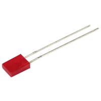 Kingbright Bedrade LED Rood Rechthoekig 2 x 5 mm 12.5 mcd 110 ° 30 mA 2 V