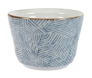 Blauw/Witte Soba Theekop - 9 x 6.5cm