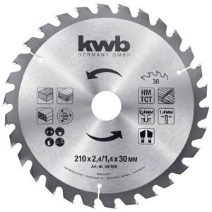 kwb 587859 Cirkelzaagblad 210 x 30 mm 1 stuk(s)