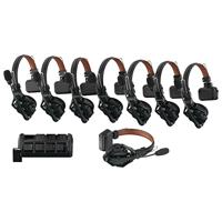 Hollyland Solidcom C1 Pro Wireless Intercom System ENC ruisonderdrukking Full Duplex 8 gebruikers 350m Teamcommunicatie PTT Mute Single Headset voor Kerk drone TV Film Productie 1 Master & 7 Remote