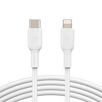 Belkin USB-C/Lightning-kabel (iPhone-snellaadkabel voor iPhone 14 en ouder) Boost Charge MFi-gecertificeerde USB-C-kabel voor iPhone (wit, 1 m)