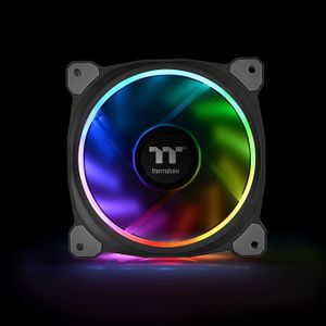 Thermaltake Riing Plus 12 RGB Kit PC-ventilator Zwart, RGB (b x h x d) 120 x 120 x 25 mm Incl. LED-verlichting