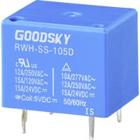 GoodSky RWH-SS-105D Printrelais 5 V/DC 15 A 1x wisselcontact 1 stuk(s) Tray - thumbnail