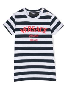 Versace Kids t-shirt à logo imprimé - Blanc