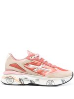 Premiata Moerund satin leather sneakers - Rose - thumbnail