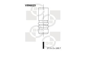 Uitlaatklep BGA, u.a. für Opel, Vauxhall, Saab