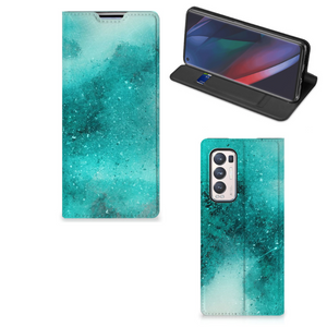 Bookcase OPPO Find X3 Neo Painting Blue