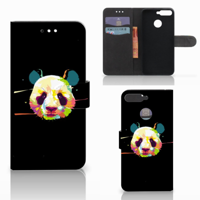 Huawei Y6 2018 Leuk Hoesje Panda Color