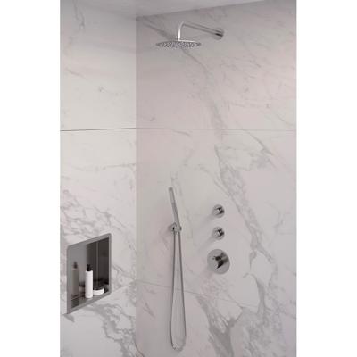Regendoucheset 17 Inbouw Muur Brauer Brushed Edition 20cm Rond Geborsteld Nikkel PVD 3 Greeps 3-weg Met Thermostaatkraan en Staafhanddouche Regendoucheset 17 Inbouw Muur Brauer Brushed Edition 20cm Rond Geborsteld Nikkel PVD 3 Greeps 3-weg Met Thermostaatkraan en Staafhanddouche