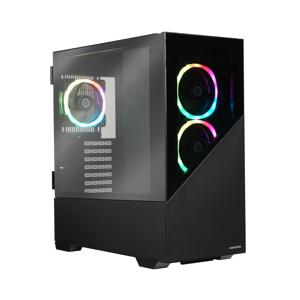 Enermax K8 Midi-tower PC-behuizing Zwart 3 voorgeïnstalleerde LED-ventilators, Zijvenster