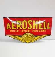 Aeroshell Emaille Bord - 59 x 34 cm - thumbnail