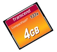 Transcend TS4GCF133 flashgeheugen 4 GB CompactFlash MLC - thumbnail