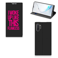 Samsung Galaxy Note 10 Plus Hoesje met tekst Woke Up - Origineel Cadeau Zelf Maken