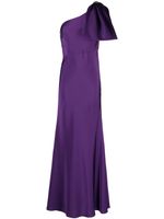 Sachin & Babi Aubrey satin-finish bow gown - Violet