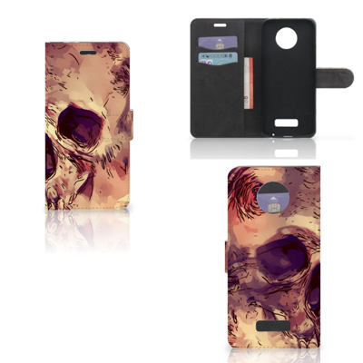 Telefoonhoesje met Naam Motorola Moto Z Skullhead