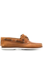 Timberland chaussures bateau en cuir - Marron