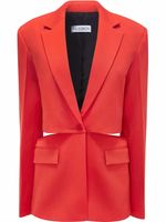 JW Anderson blazer boutonné à découpe - Rouge - thumbnail