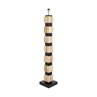 Richmond Vloerlamp Madiq Travertin 150.5cm hoog - Zwart - thumbnail