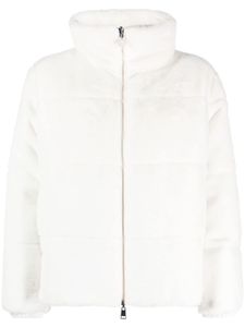 Moncler veste Pluvier en fourrure artificielle - Blanc