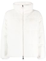 Moncler veste Pluvier en fourrure artificielle - Blanc - thumbnail