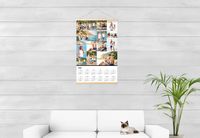 Jaarplanner met magnetische hanger 60 x 90 cm Hout