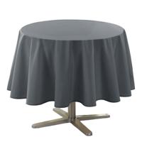 Grijs tafelkleed van polyester rond 180 cm   -