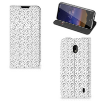 Nokia 2.2 Hoesje met Magneet Stripes Dots - thumbnail