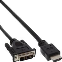 InLine 17659E HDMI-DVI adapterkabel, HDMI-stekker naar DVI 18+1 stekker, 0,5 m