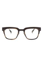 Mykita lunettes de vue à monture rectangulaire - Marron