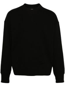 Jil Sander sweat en coton mélangé à logo brodé - Noir