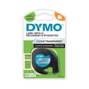 DYMO S0721530 labelprinter-tape Zwart op zilver