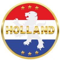 25x Stuks bierviltjes Holland rood wit blauw - thumbnail