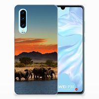 Huawei P30 TPU Hoesje Olifanten