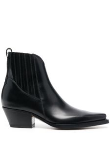 Buttero bottines d'inspiration western Cowboy - Noir