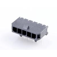 Molex 436500501 Male header, inbouw (standaard) Totaal aantal polen: 5 Rastermaat: 3.00 mm Inhoud: 1 stuk(s) Tray - thumbnail