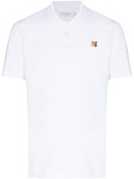 Maison Kitsuné polo à patch logo - Blanc