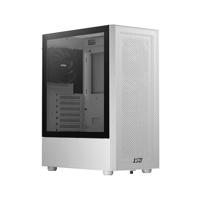 XPG Valor Mesh (compacte ATX-mid-tower-behuizing, mesh-frontpaneeldesign, 3 mm gehard glazen zijpaneel, vooraf geïnstalleerde x4 120 mm ventilator)