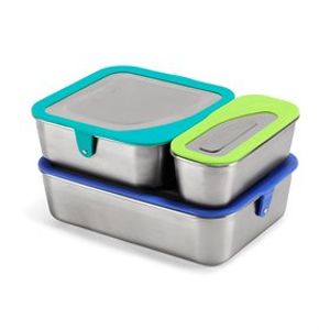 Food Box RVS Trommels Lekdicht Plasticvrij Set van 3