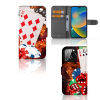 iPhone 14 Pro Wallet Case met Pasjes Casino