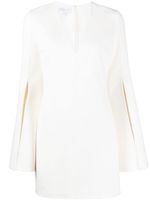 Michael Kors Collection robe courte à col v - Blanc