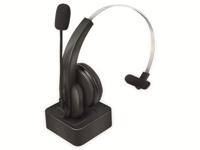 LogiLink BT0059 hoofdtelefoon/headset Draadloos Hoofdband Kantoor/callcenter Bluetooth Oplaadhouder Zwart